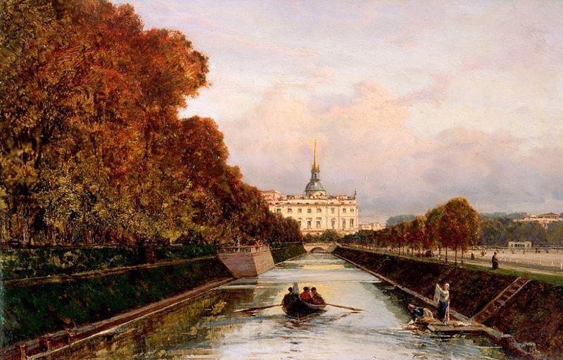 Alexey Bogolyubov View to Michael's Castle in Petersburg from Lebiazhy Canal Spain oil painting art